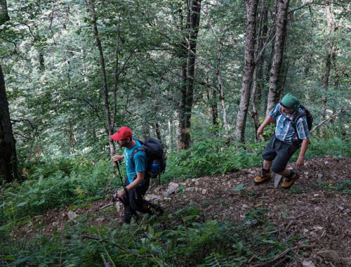 Abstieg nach Lagodechi